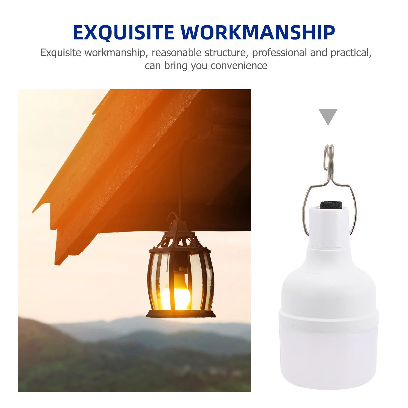 

Solar Light Bulbs Outdoor Globe Solar Powered Lantern Camping Decorative Lighting 55Sqm High Transmittance Safe Skin Eyes