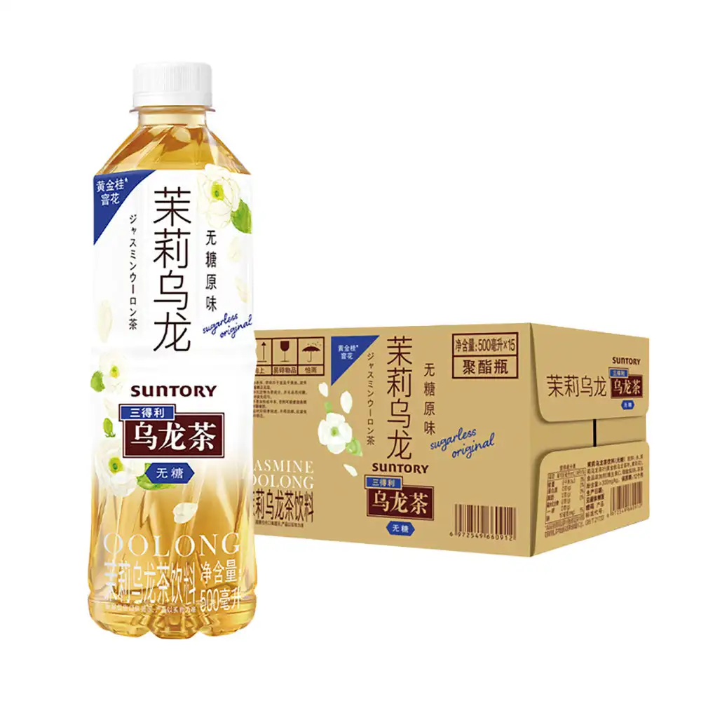 Suntory Jasmine Oolong Tea - Sugarless, 500ml x 15 Bottles