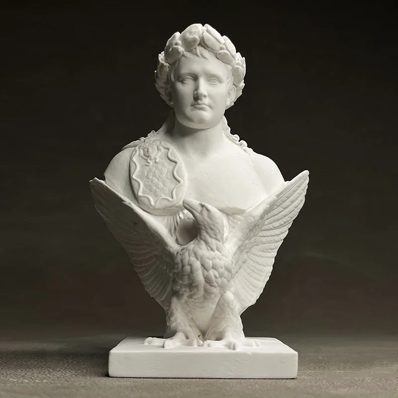 Modern Napoleon Bust Sculpture Model Bookshelf Wine Cabinet Decorative Art Figure Sculpture Crafts Interior Aesthetic Decoration