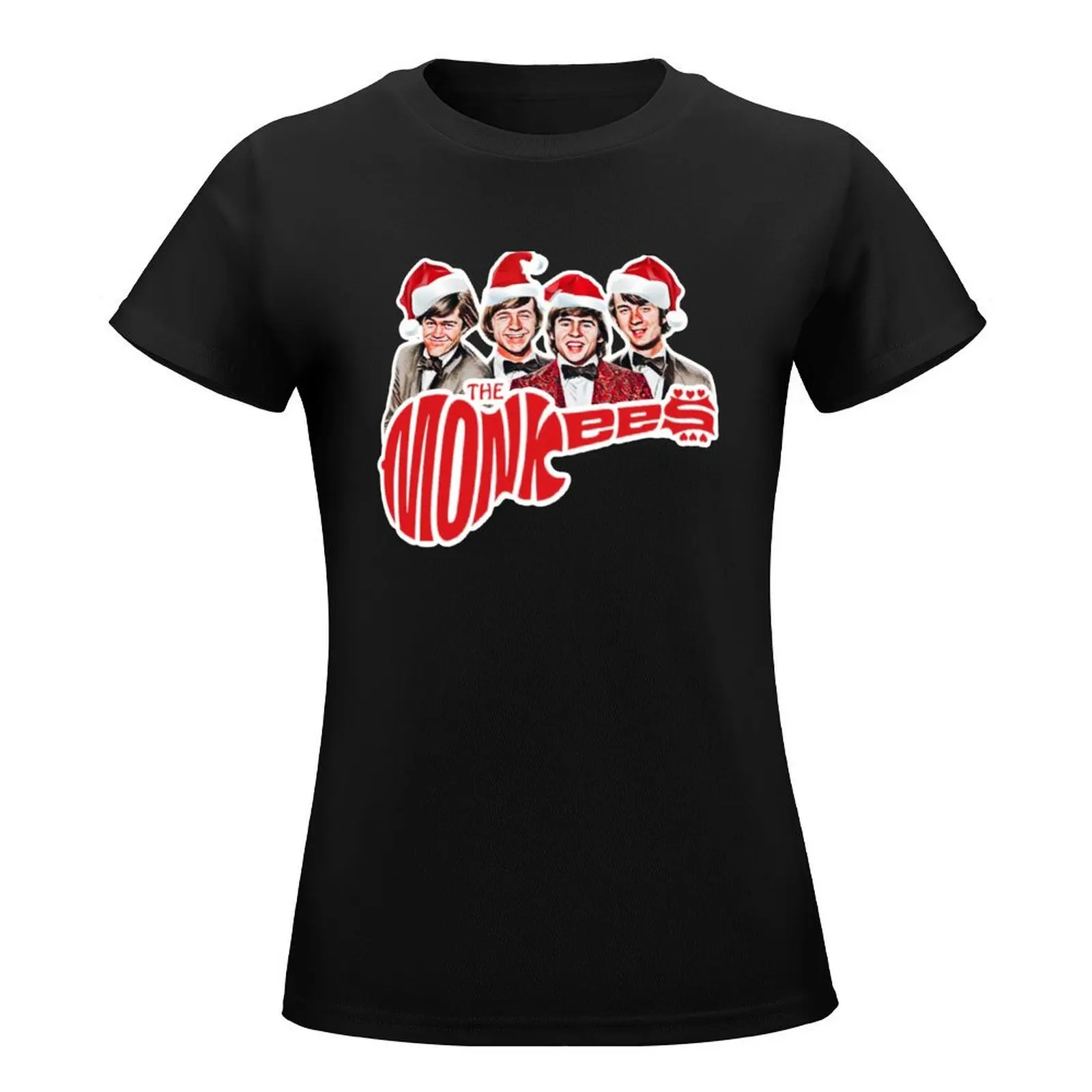 Monkees Christmas T-Shirt cute tops tees lady clothes Woman clothes