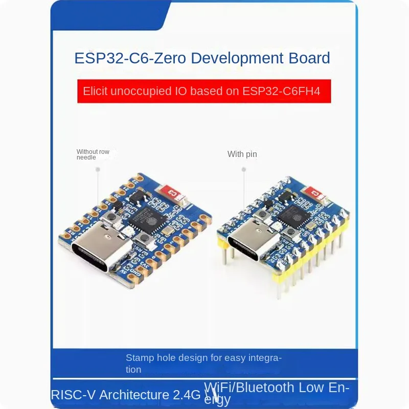 ESP32-C6-Zero development board WiFi6, Bluetooth 5 dual-mode communication, onboard 4MB flash