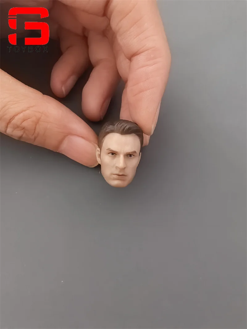 Model głowy Steve'a Rogersa Tony'ego w skali 1/12 do rzeźbienia, pasujący do 6-calowej figurki żołnierza.