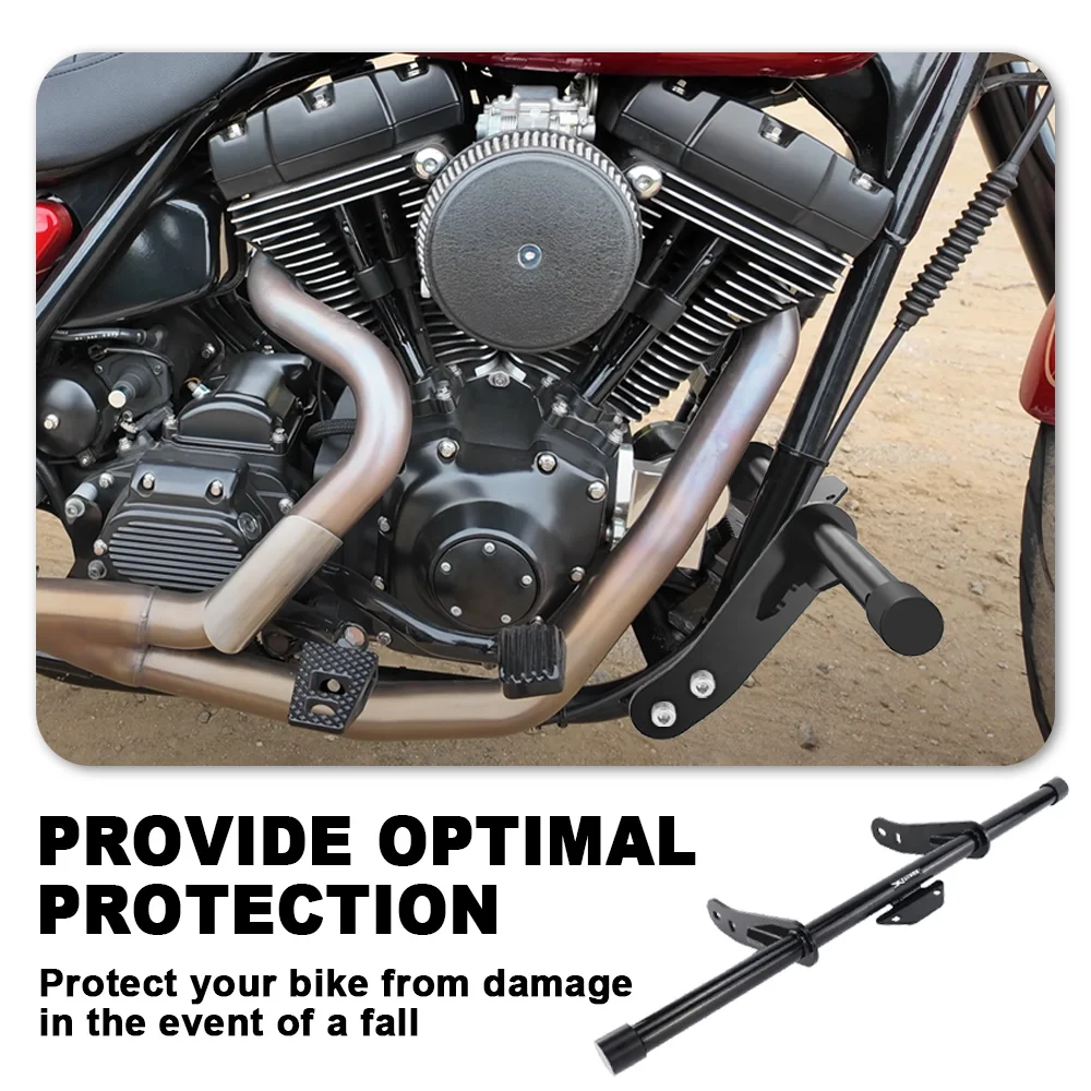 Motorcycle Highway Footpeg Crash Bar Crash Cage Street Bob Fat Bob FXDF Dyna Low Rider Sports Glide Custom Screamin For Harley - view 5