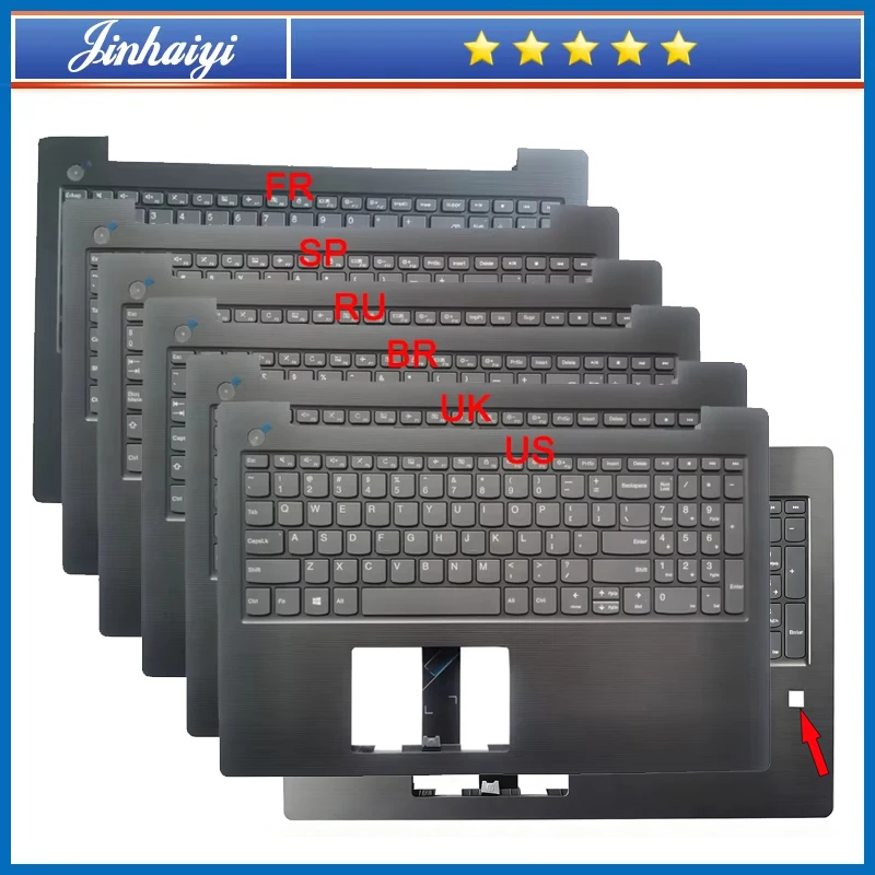 Obudowa górna klawiatury, podpórka pod nadgarstki, górna pokrywa do Ideapad V330-15IKB V130-15 E53-80 V330-15ISK, numer części 5CB0Q60097