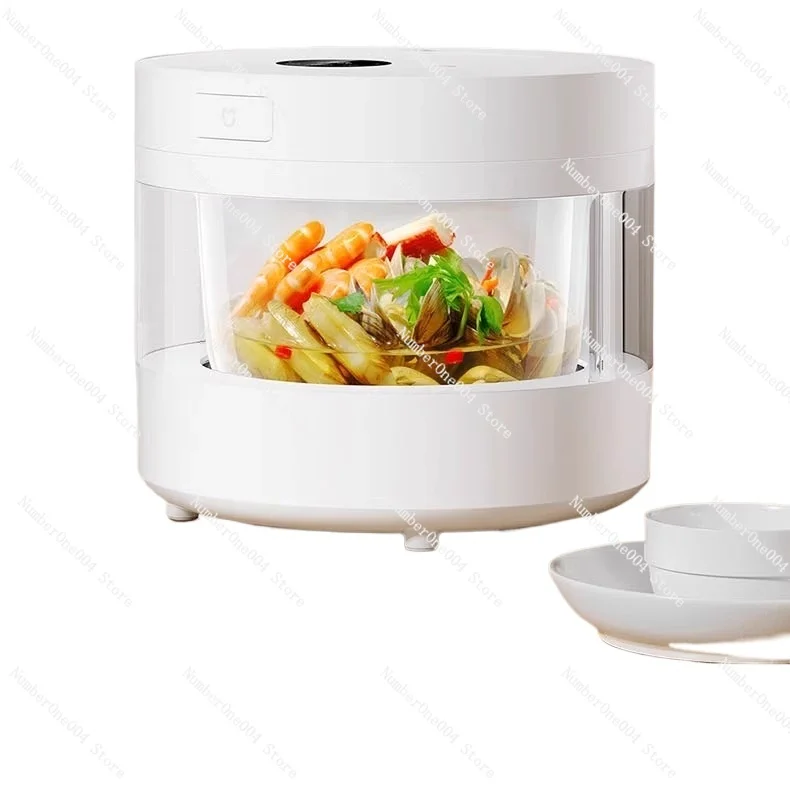 

4L Transparent Lid - Multi-Cooker with Steam Function, 8 Preset Menus