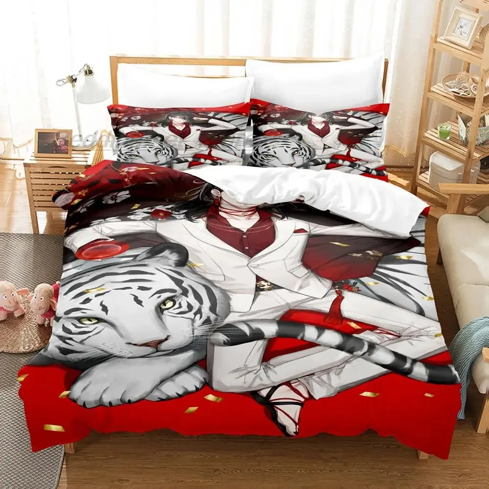 

Hololive vox Akuma Bedding Set Single Twin Full Queen King Size Bed Set Aldult Kid Bedroom Duvetcover couette imprimée enfants