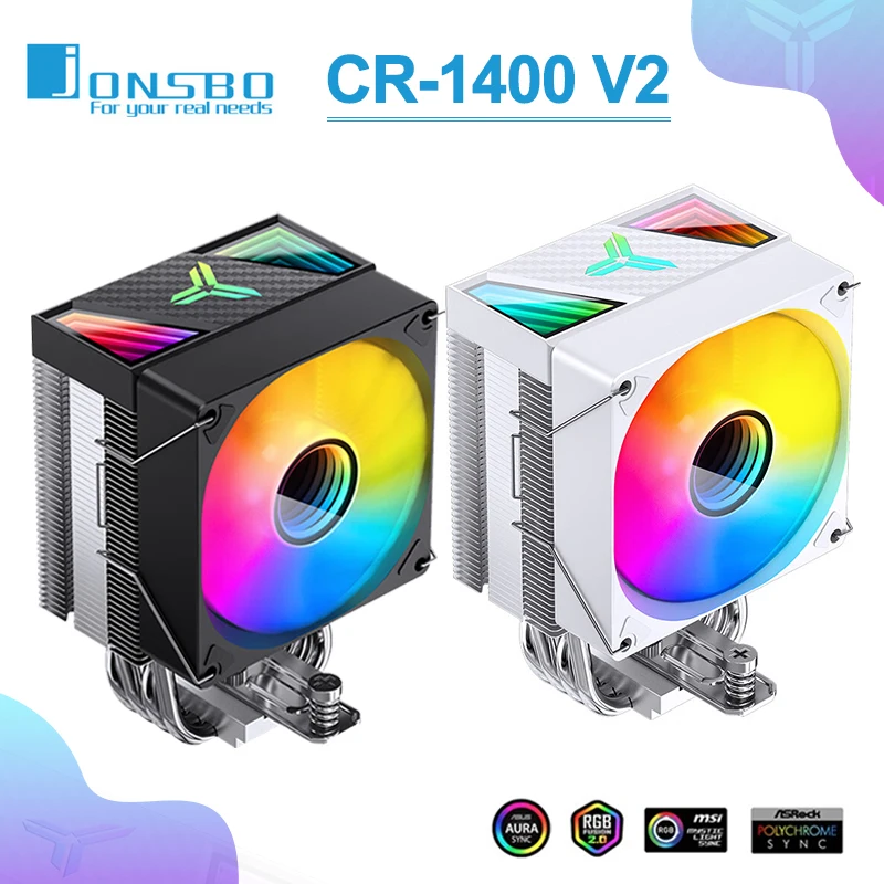 

Jonsbo CR 1400 V2 CPU Cooler 4 Heat Pipes Air Radiator ARGB PWM CPU Cooling Fan PC Heatsink Intel LGA 1700 1200 115X AM4 AM5