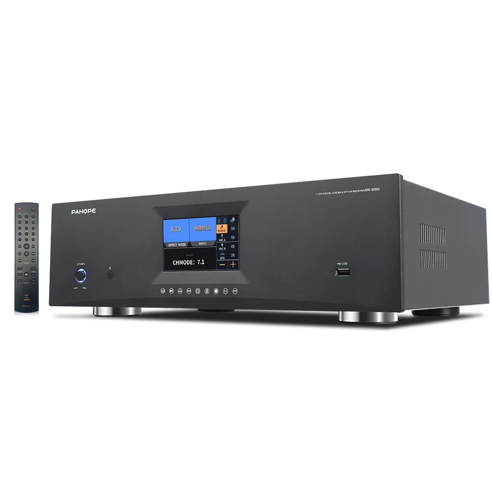 

Усилитель мощности для домашнего кинотеатра 7.1, 3D/8K, DTS Digital HD, AV-ресивер для караоке, усилитель звука