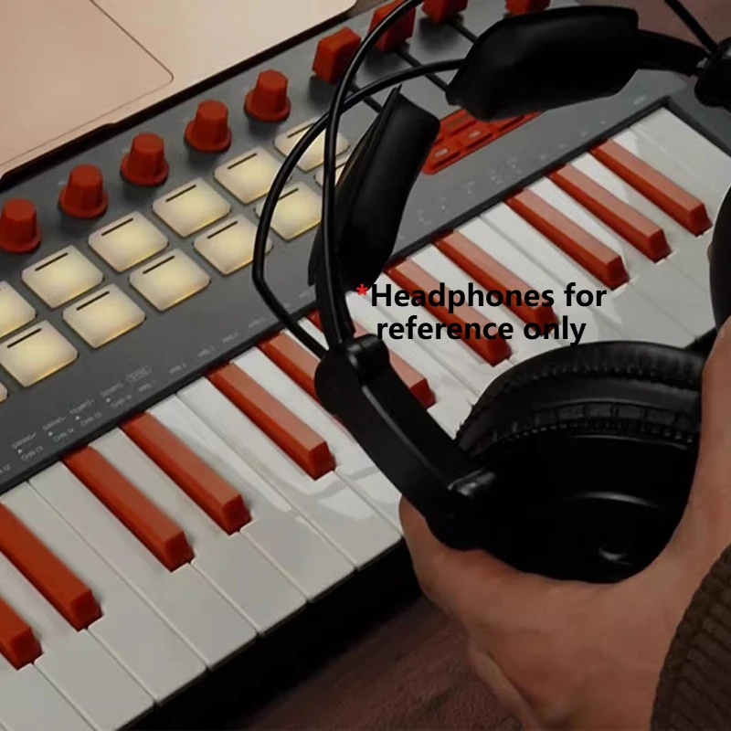 37 مفتاح MIDI لوحة المفاتيح المحمولة بلوتوث قرع الوسادة تحكم متعددة الوظائف منظم المركب قوة الاستشعار لوحات المفاتيح