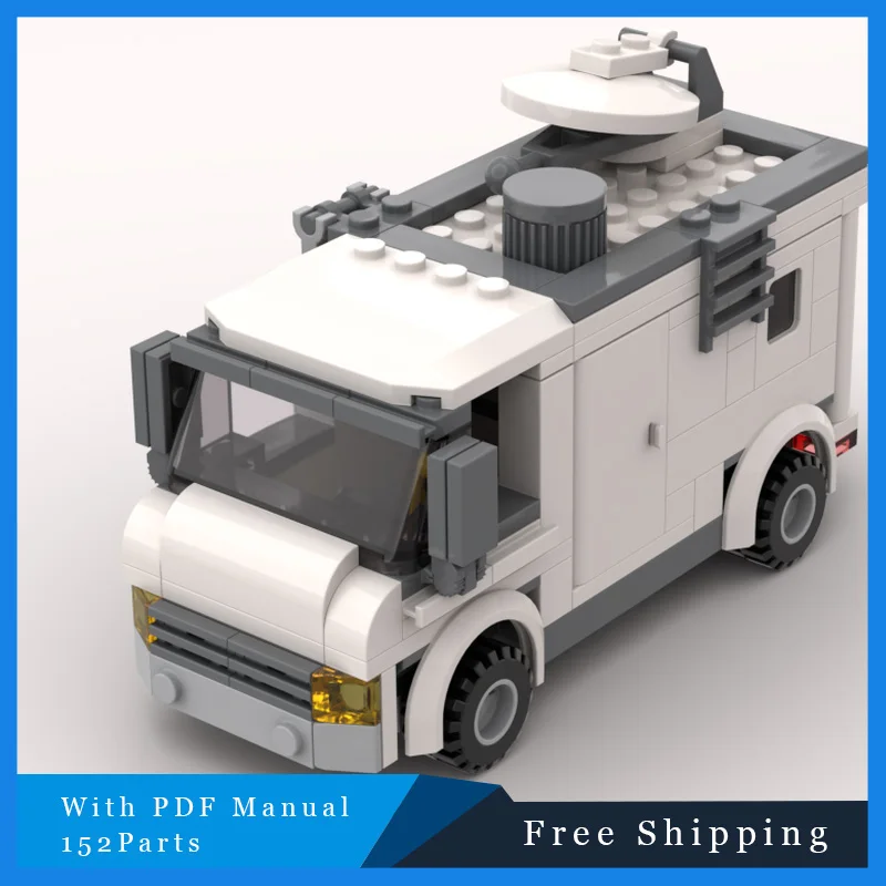 

152 PCS Construction Vehicle Series Information Collection Vehicle Building Block Model DIY Assembly Toy Festival Birthday Gifts