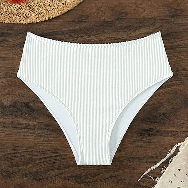 

Summer Color Thiened High Waist e Bikini Women's Swimsuit Qui Dry Inner Pan Bikini Briefs Sport Fitn