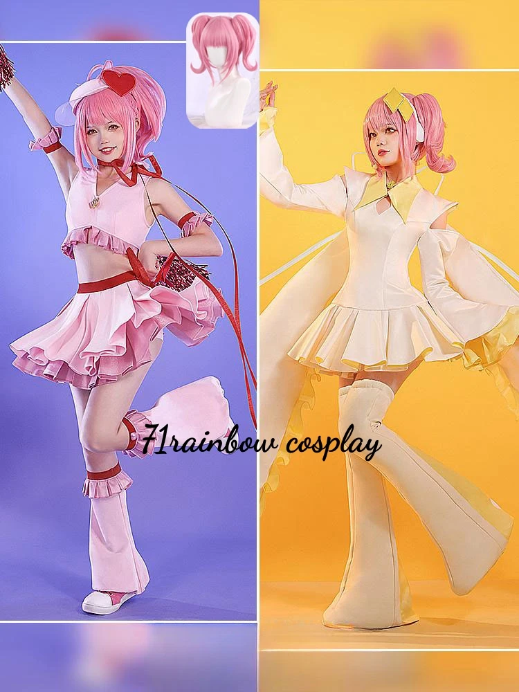 Akemi Homura Cosplay Puella Magi Madoka Magica Akemi Homura Cosplay Costume Girl Halloween Cos Uniforms Dress Sets Wig Anime Cos