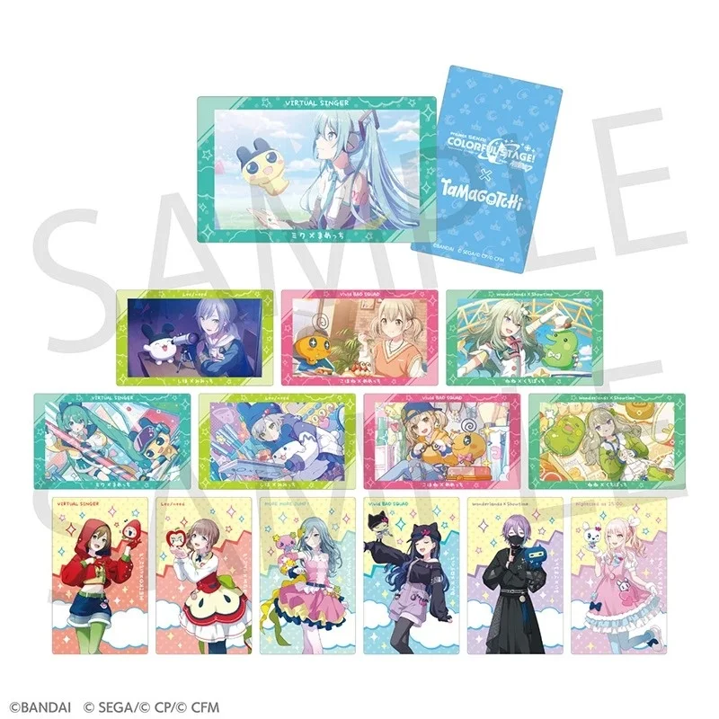 

Authentic Pjskep Colorful Stage Tamagotchi Collab Ep Gold Foil Signature Card Anime Collectible Card For Fans