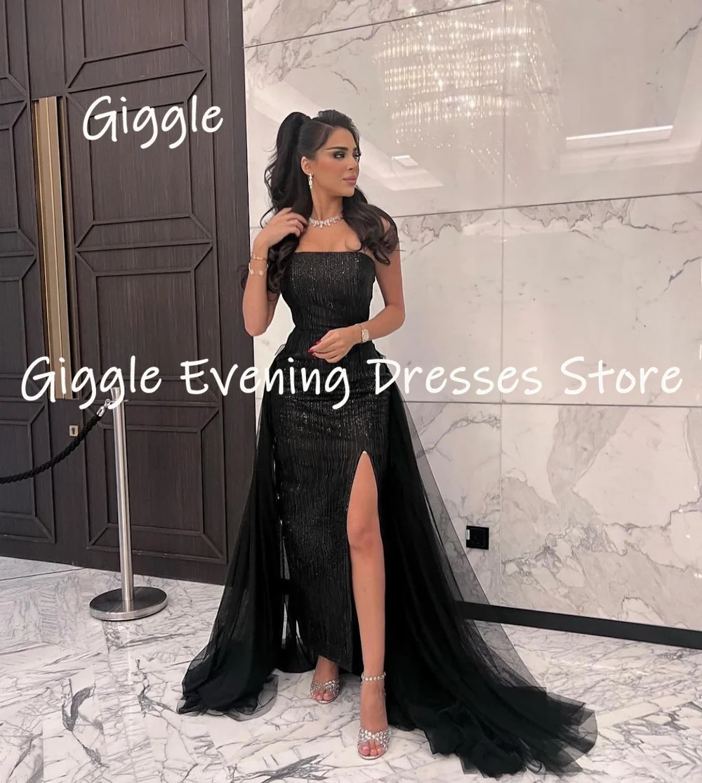 Giggle Satin Off-the-shoulder Lace Populer Ruffle Formal Prom Gown Floor-length Evening Elegant Party Dresses for Women 2023