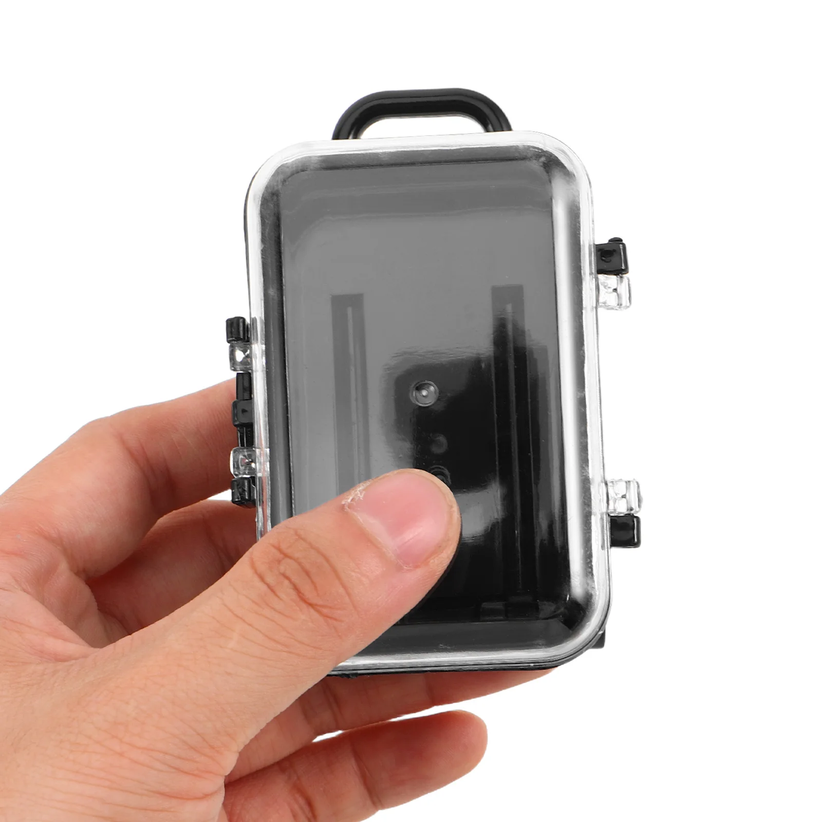 

12Pcs Adorable Mini Suitcase Treats Box Clear Plastic Container Handle Party Favors Wedding Gifts Travel Theme Gift Box