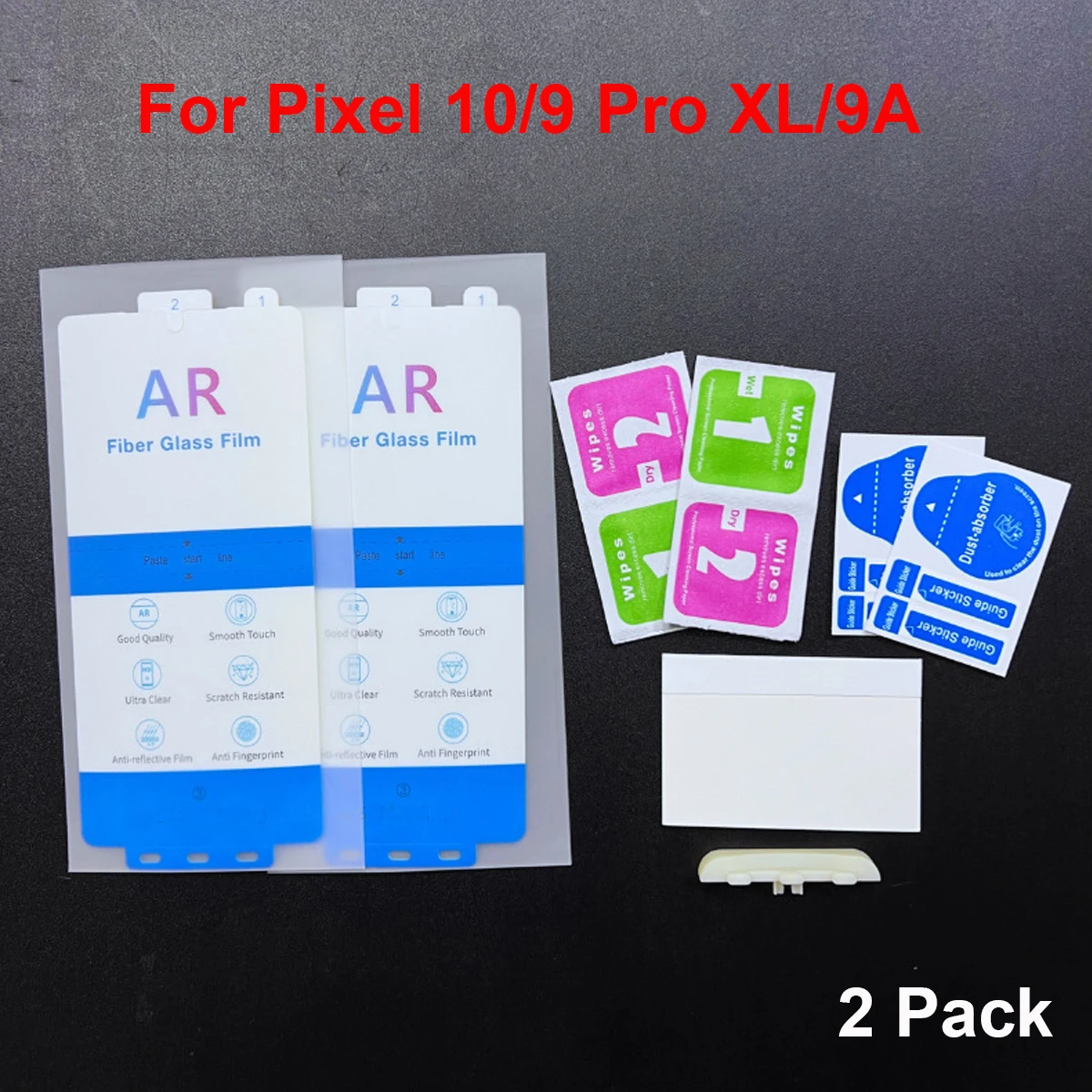 2Pcs AR Anti-Reflection PET Film For Google Pixel 10 Pro XL 9A 9 Pro XL HD Enhancing AR Film Screen Protector Install Tools