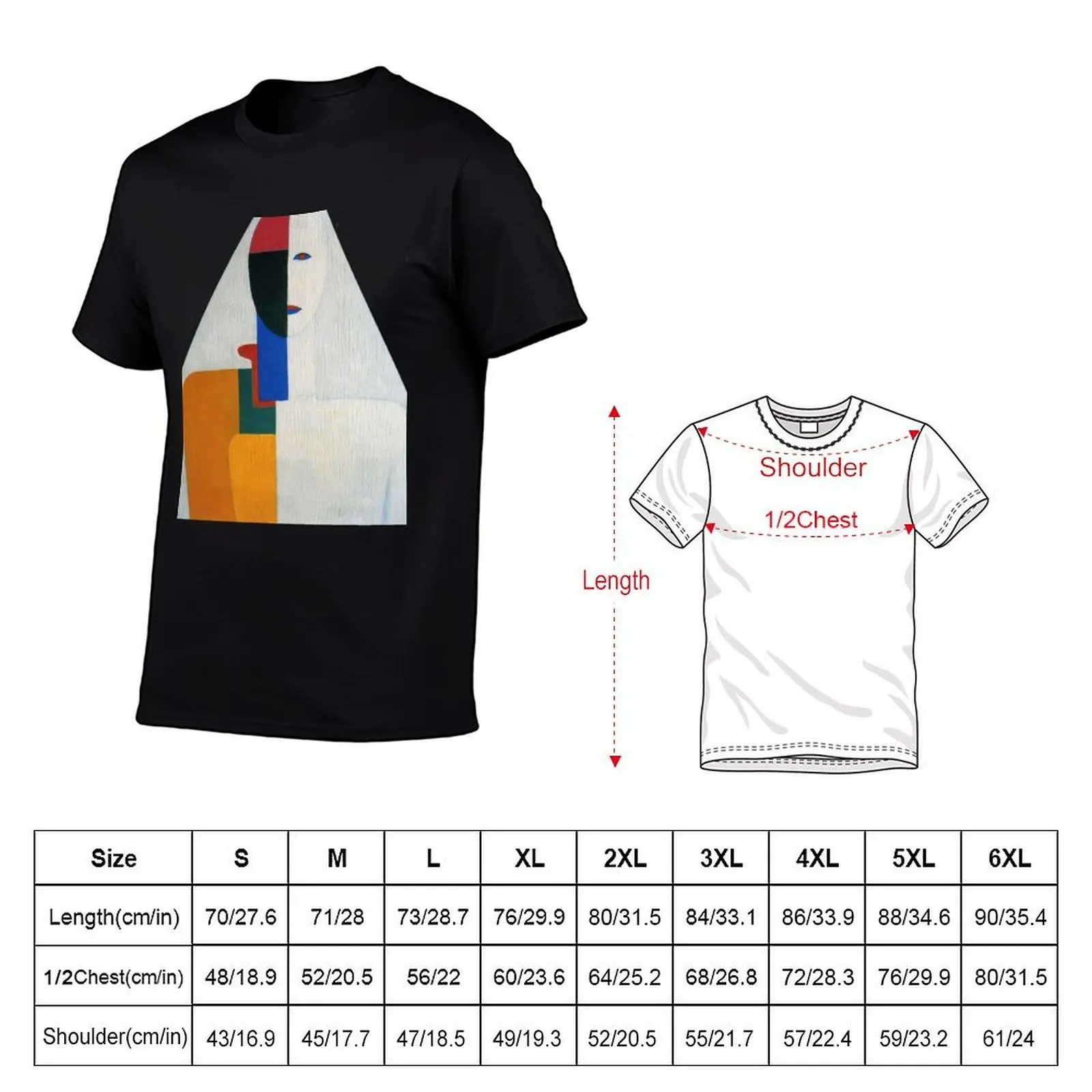HD- Woman torso, by Kazimir Malevich. 1932 - High Definition T-Shirt boys whites Man t-shirt t shirt men