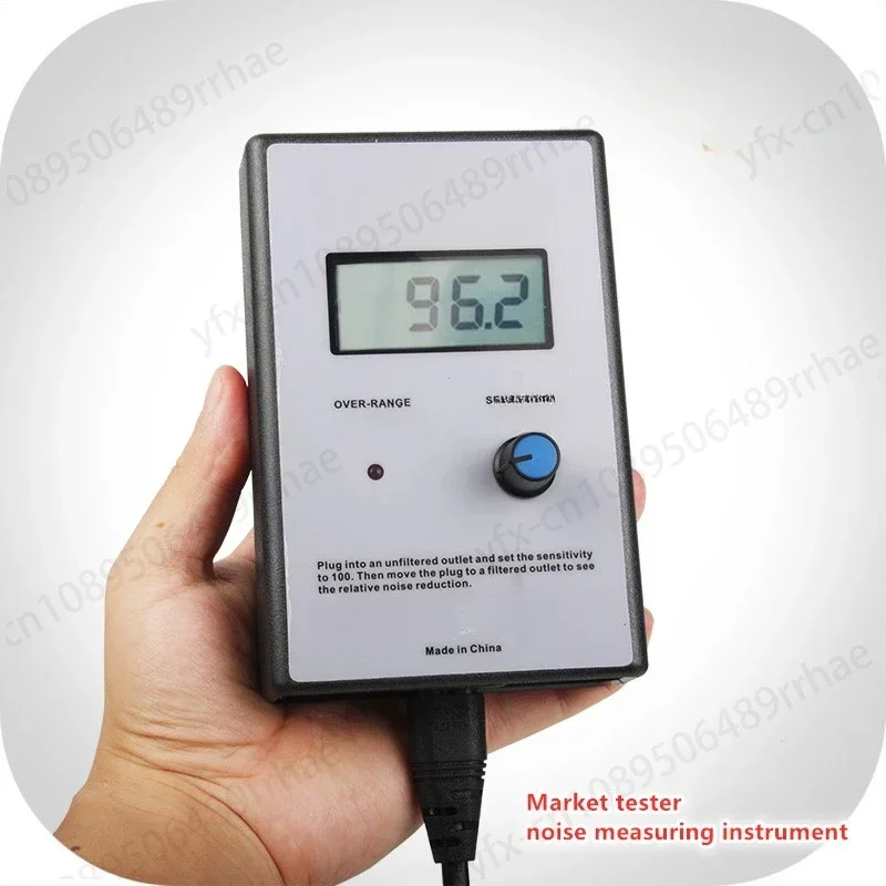 Display Mains Noise Tester Measuring Instrument Broadband AC Power Supply Ripple Analyzer line meter