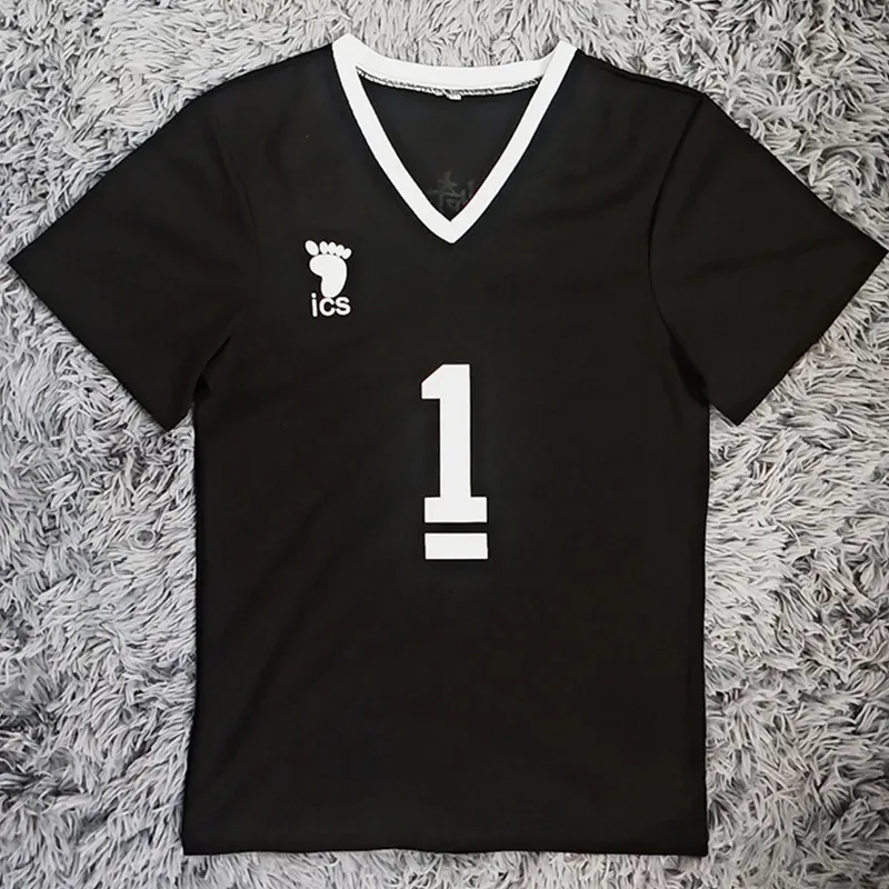 أنيمي اليابانية هايكيو!! مجموعة أزياء قميص كرة الطائرة من Customania Inarizaki Miya Atsumu للكرة الطائرة من الجيرسيه الرياضية التأثيرية Shinsuke