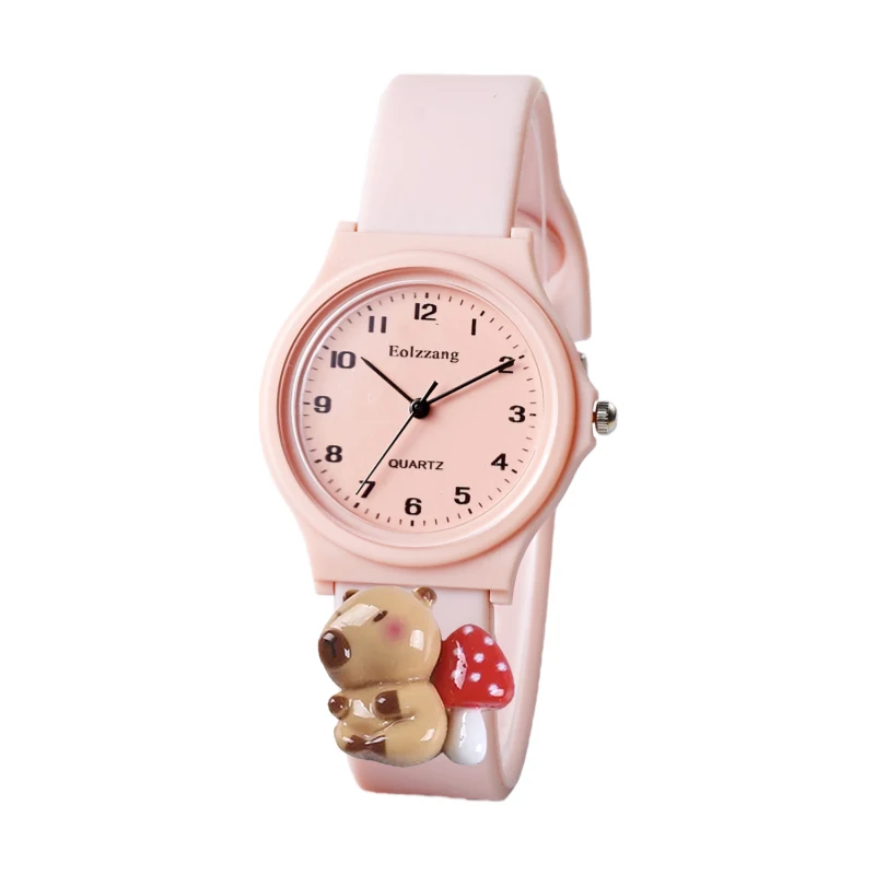 漫画カピバラ男の子女の子腕時計子供ミニマリストかわいい子供漫画腕時計ギフト子供のための女の子時計