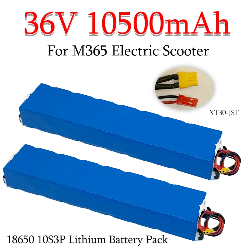 

36V 10S3P10500mAh 36V electric scooter18650lithium battery pack is suitable for Xiaomi Mijia M365 XT30-JST plug with 42V charger
