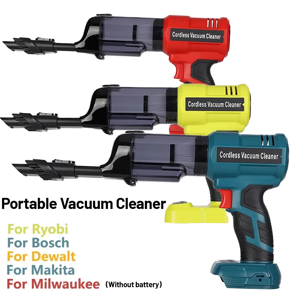 

Беспроводной ручной пылесос, совместимый с аккумуляторами Makita/Milwaukee/Dewalt/Bosch/Ryobi 18V, мощный пылесос с бесщеточным двигателем