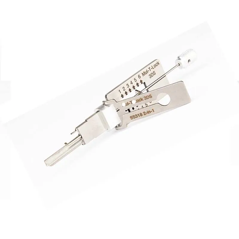 أدوات LISHI SS318 2 في -1 لأداة مول T ock 3DS المدنية مجموعة أدوات اختيار أداة ocksmith