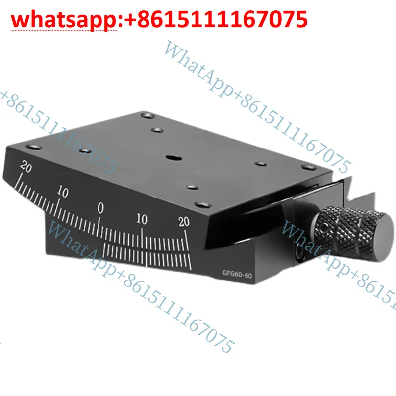 GFG60 GFWG60 GFG80-100 X XY Manual Angle Swing Stage, 60mm 80mm Goniometer Rotary Platform Radian Positioning Measuring Tool