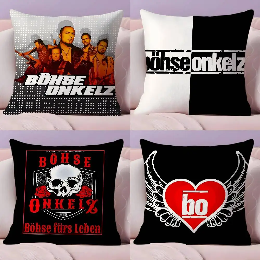 

Band B-Bohse O-Onkelz Pillow Case Ultra Soft Skin Friendly Fabric Cloud Like Comfort & Concealed Zipper