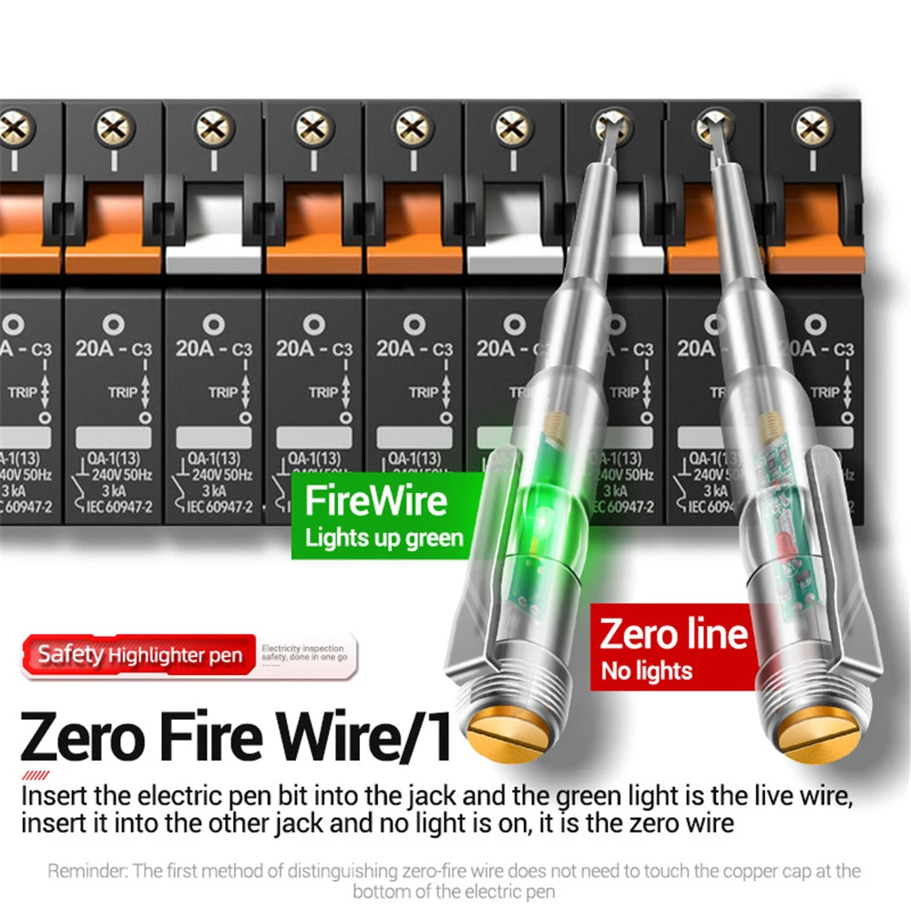 Penna Tester di tensione intelligente 1/2/3pcs con penna rilevatore di potenza a induzione LDE Tester di circuito indicatore cacciavite elettrico