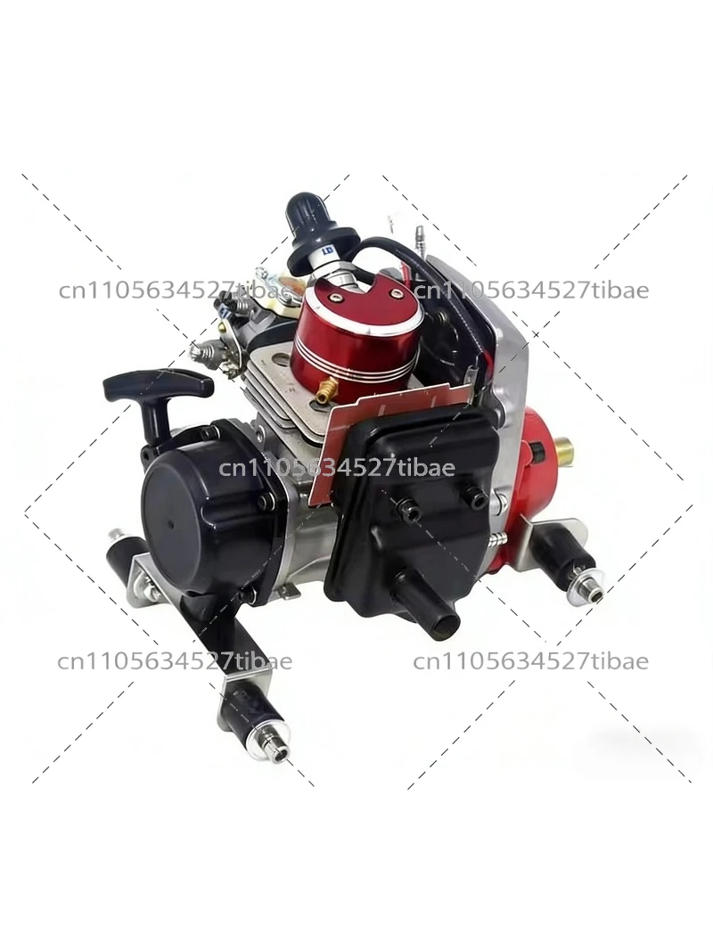 26cc RC Ship Model Oil Engine, Water-Cooled Single-Cylinder Two-Stroke Pull Start, High Performance Remote Control Racing Engine
