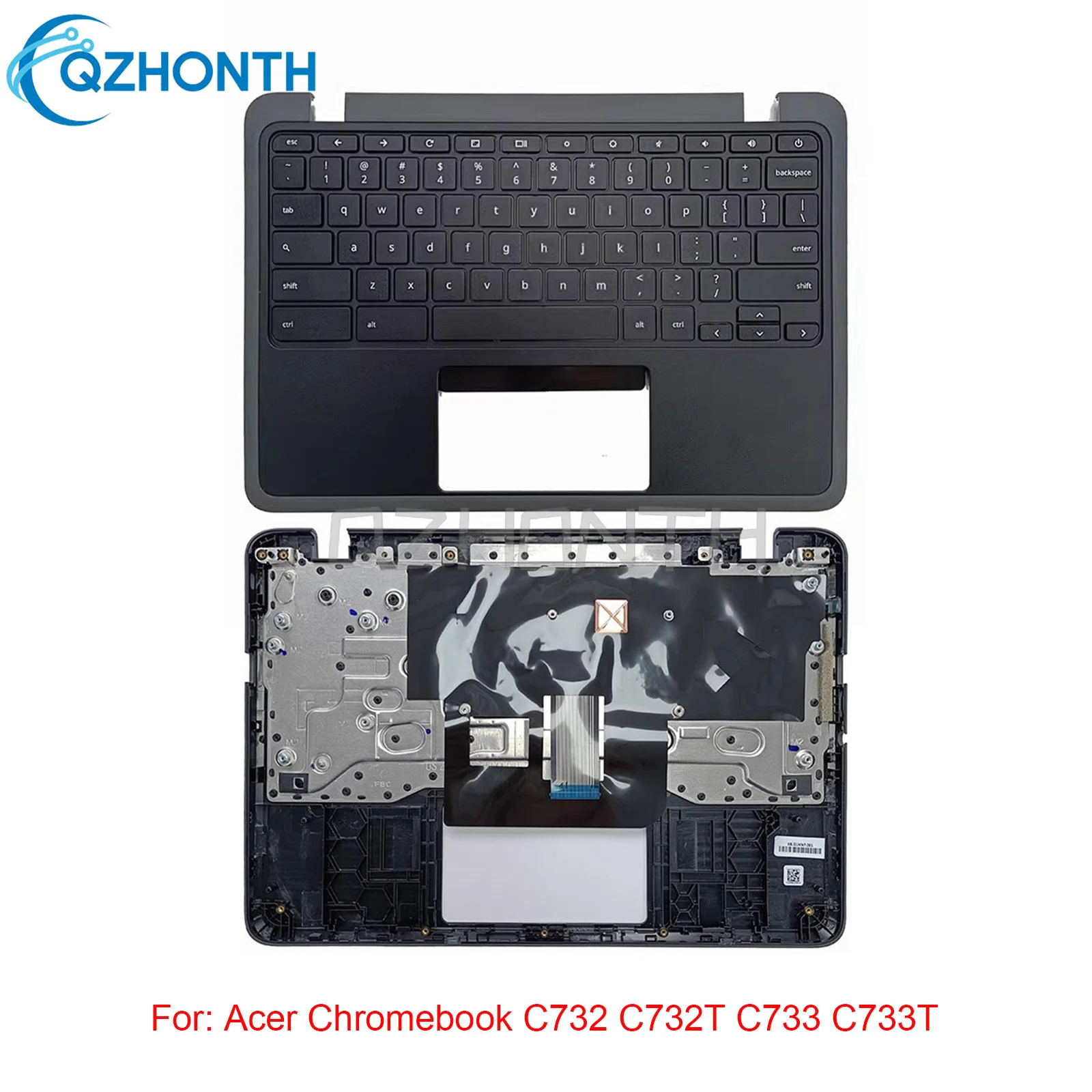 New Palmrest Keyboard Non-Backlit For Acer Chromebook C732 C732T C733 C733T 6B.GUKN7.001 11.6