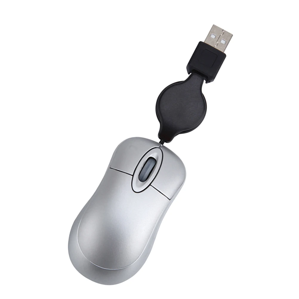 

Wired Mouse USB Tiny Laptop Small Corded Detachable 1600DPI Optical Resolution Win98 7 Notebook Computer Home Office Use
