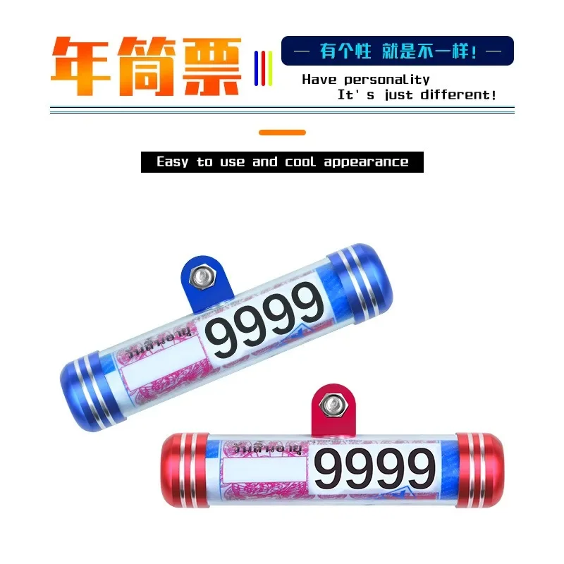 Motorcycle Label Tax Single Tube Motorcycle Paper License Plate Placement Tube Annual Ticket Safety Tube