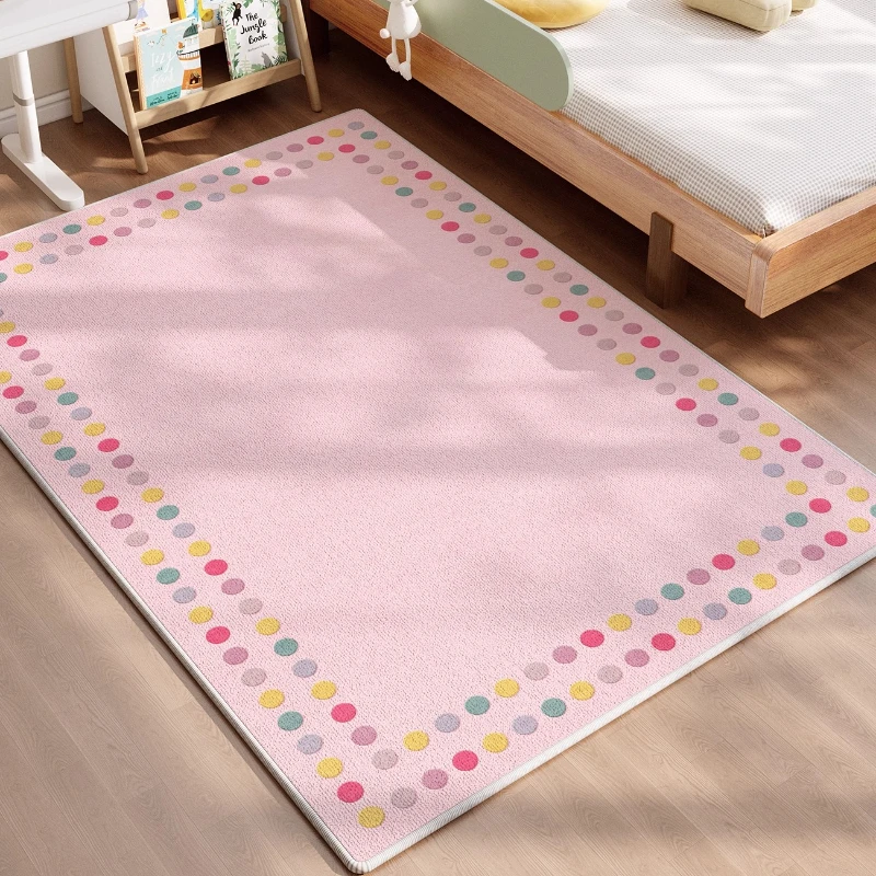 Colorful Polka Dots Carpets for Living Room Fluffy Soft Study Rug Large Area Bedroom Decor Carpet Thick Plush Lounge Floor Mat