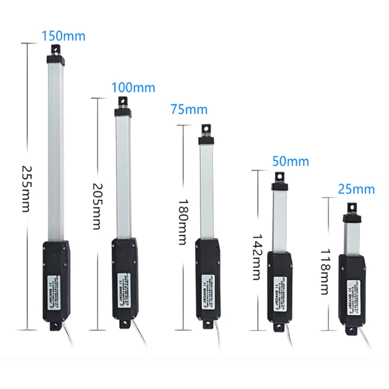 

stroke 10mm-150mm DC12V Mirco Electric Linear Actuator 30N/60N/90N/180N Motor Controller Mini Eectric Push Rod Putter