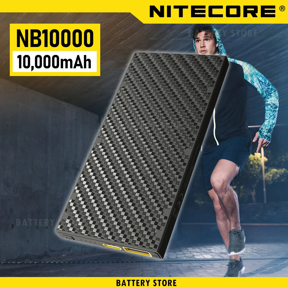 NITECORE NB10000 GEN2 Power Bank 10000mAh QC PD 3.0 Fast Charging Portable Charger For iPhone HUAWEI Phone Lithium Battery