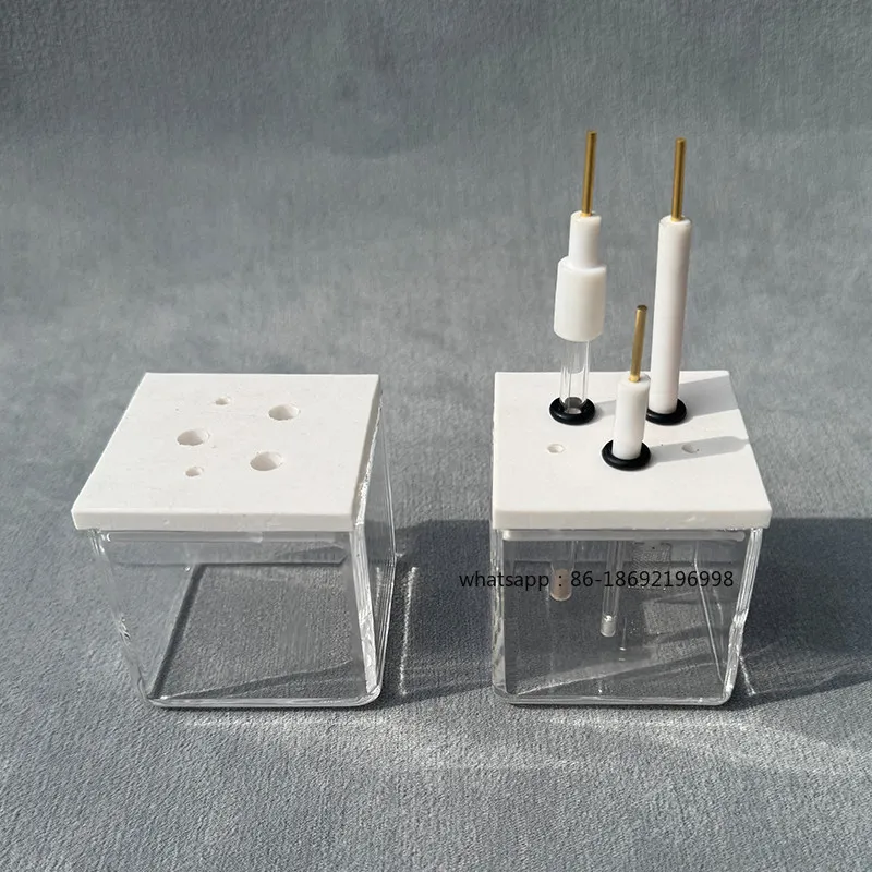 Quartz Electrolytic Cell Photocatalytic Electrochemical Electrolyzer JGS1 Glass Cell Body High Light Transmittance and Acid