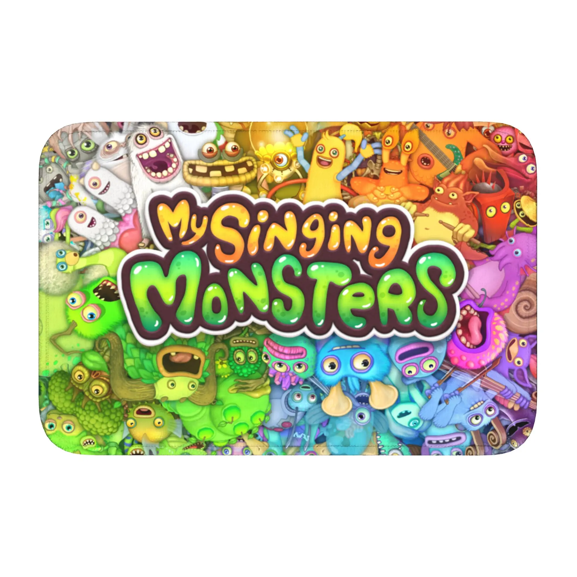 Custom My Singing Monsters Front Door Mat Anti-Slip Indoor Absorbent  Doormat Kitchen Balcony Entrance Rug Carpet