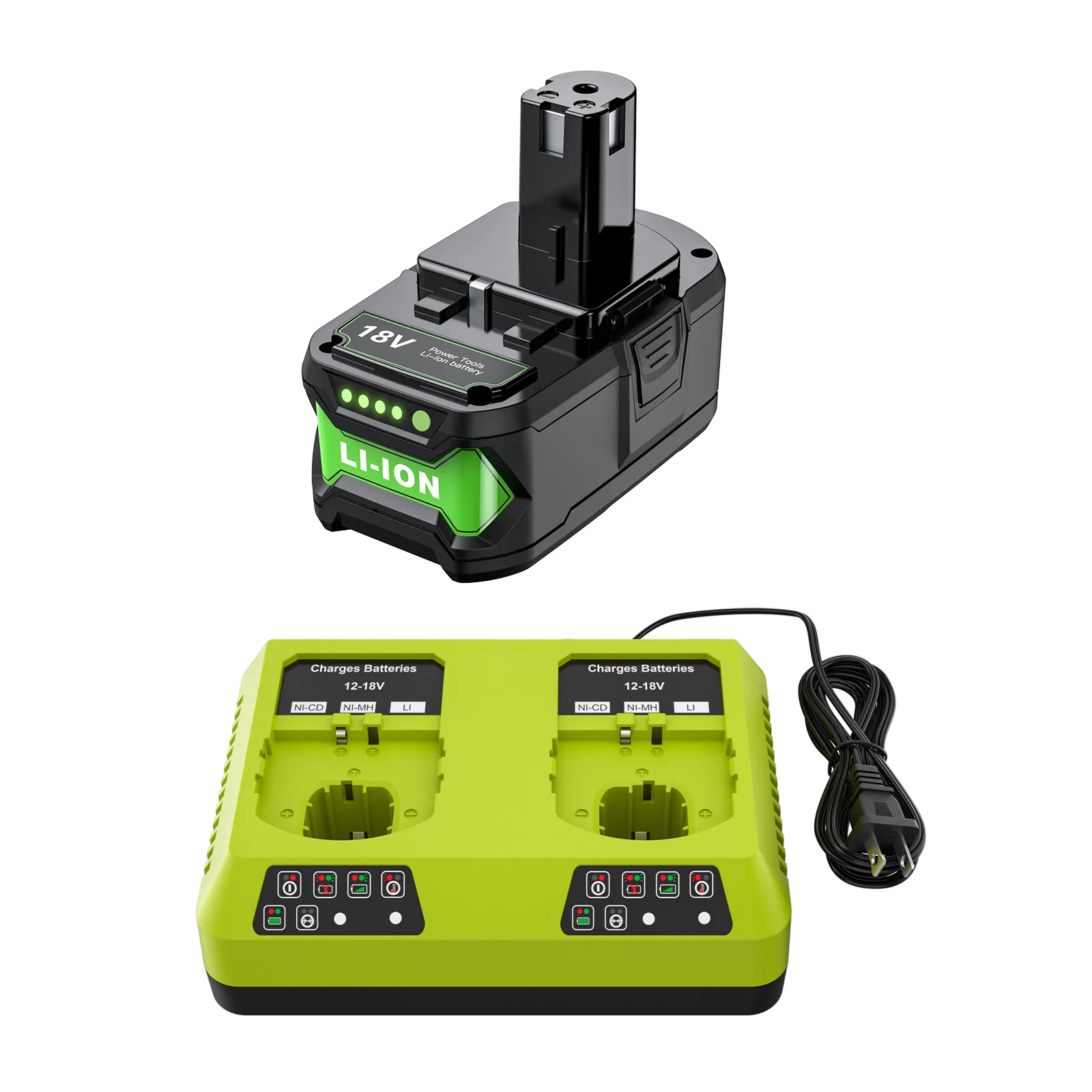 18V 8000mAh Lithium-Akku für Ryobi P108 Plus P104 P105 P107 RB18L50 RB18L40 wiederaufladbarer Akku