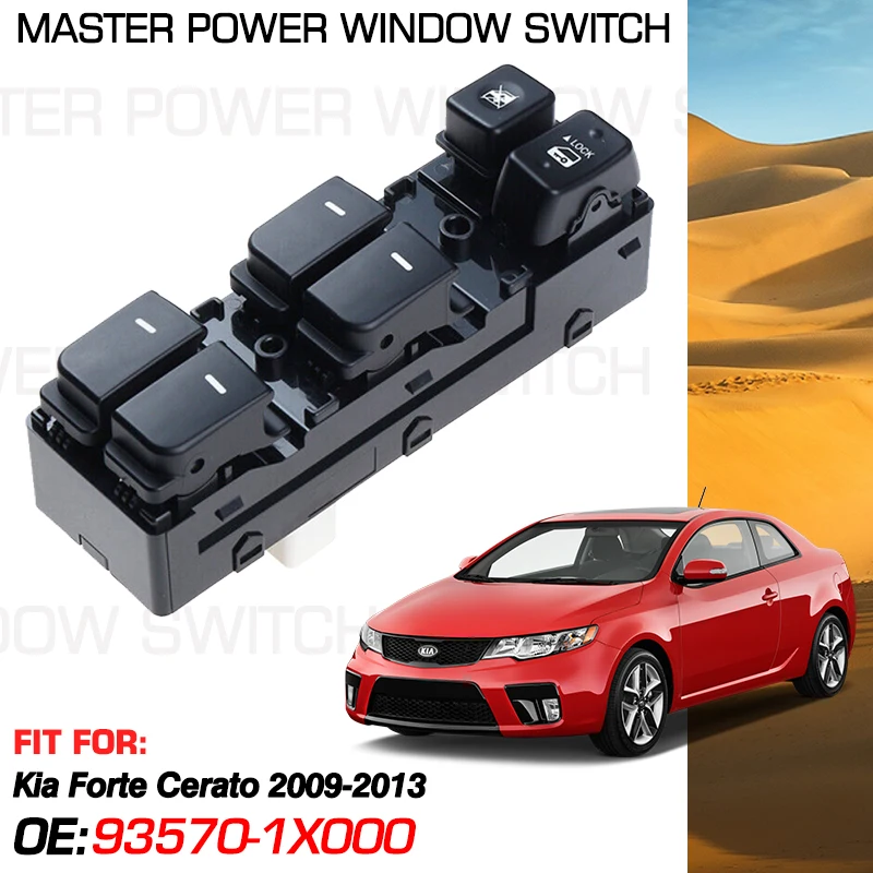 

Electric Master Car Power Window Switch Lifter 93570-1X000 14 Pins For Kia Forte Cerato 2009 2010 2011 2012 2013 935701M000