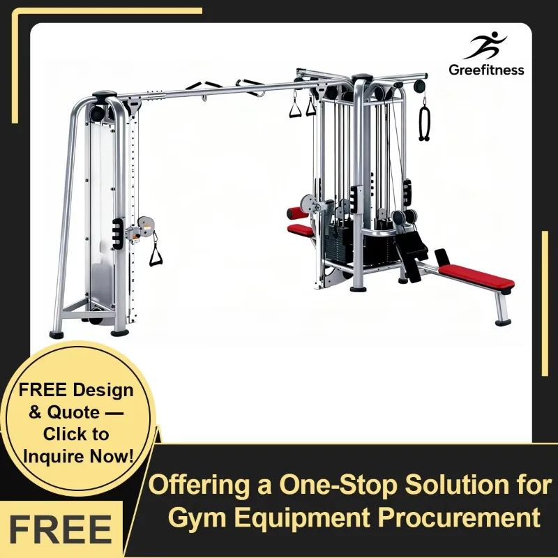 YTYIN Advanced 5-Station Steel Fitness Equipment For Commercial Use High Precision Durability 880kg Weight Stack Chest Back Arms