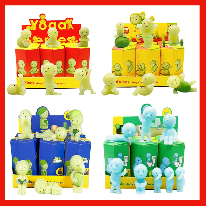 

A Gift Multiple Series Noctilucent Green DoIl Blind Mystery Box Action Figures Decoration Desktop Model Toy For Surprise