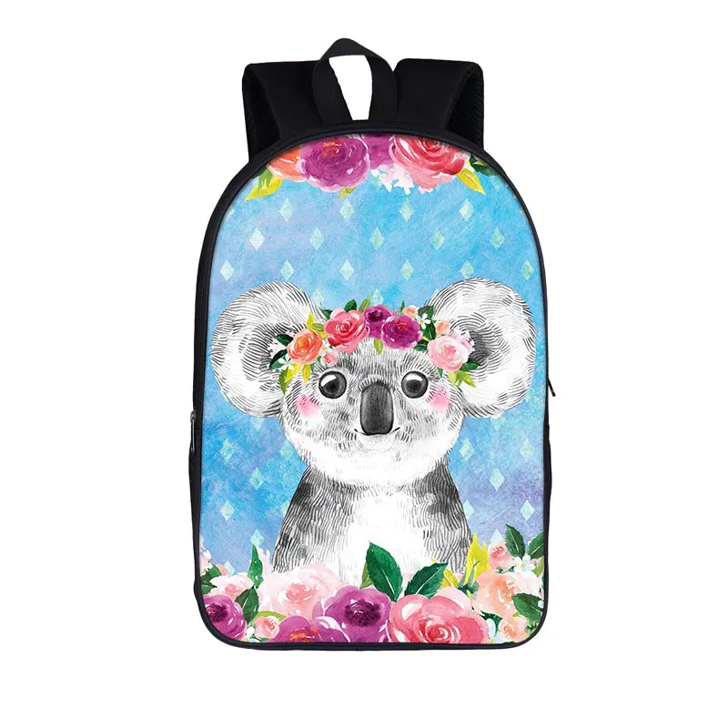 Cute Wild Animal Koala Backpack Children School Bags for Teenager Boys Girls School Backpacks Women Rucksack Kids Book Bag