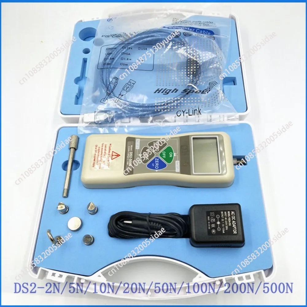 High Precision  Portable Digital Pull Push Force Gauge Digital Force Gauge Dynamometer CD-ROM with computer output