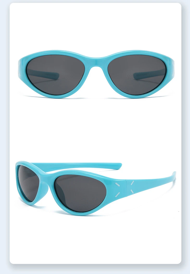 Neue Mode Cat-eye kinder Brille Outdoor Sonnenschirm Anti-uv-Silikon Polarisierte kinder Sonnenbrille 23089 – Detail 14
