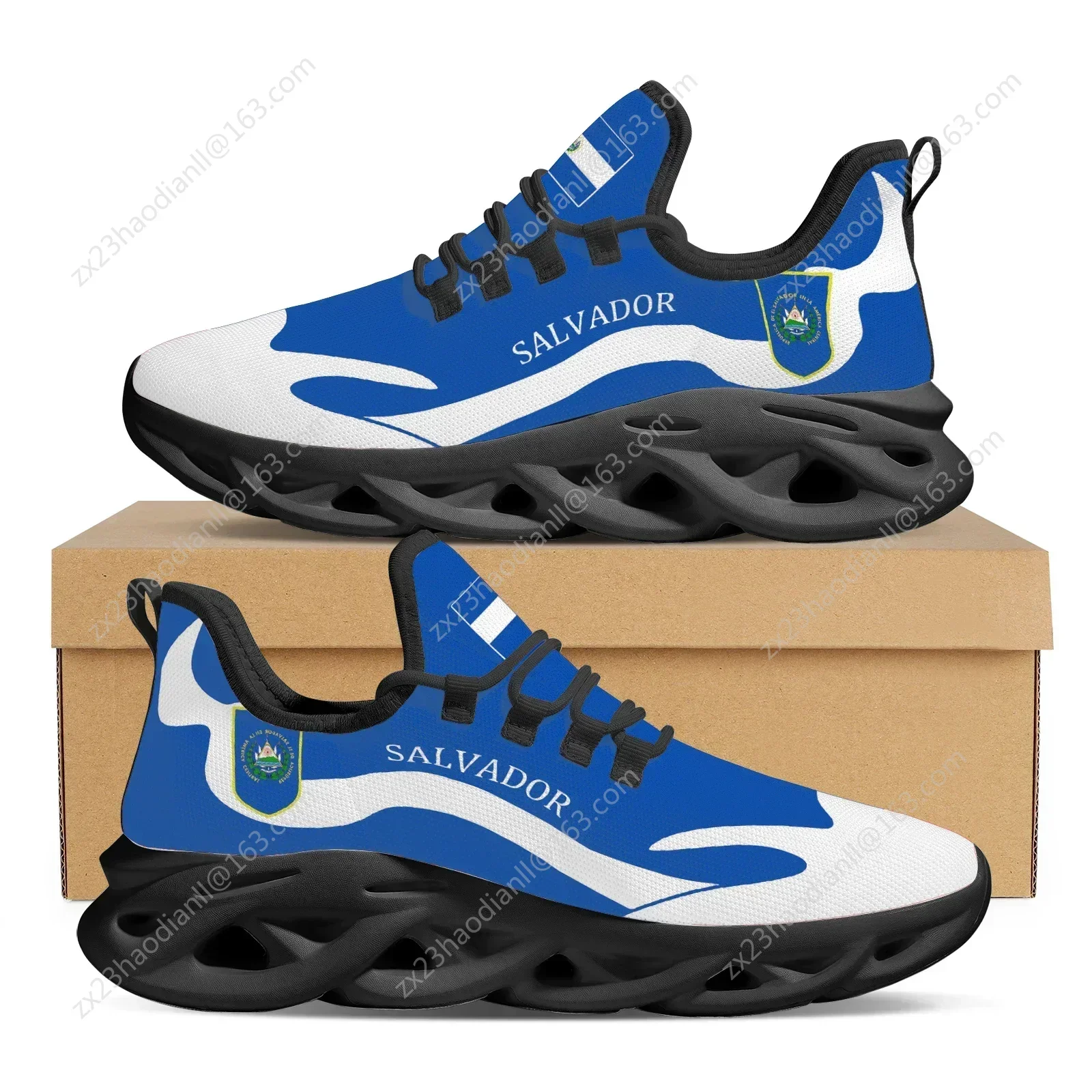 El Salvador/Tonga/Guatemala Flag Printing Soft Sole Sneakers Fashion Casual Outdoor Basketball Shoes New Non-slip Lace-up Shoes