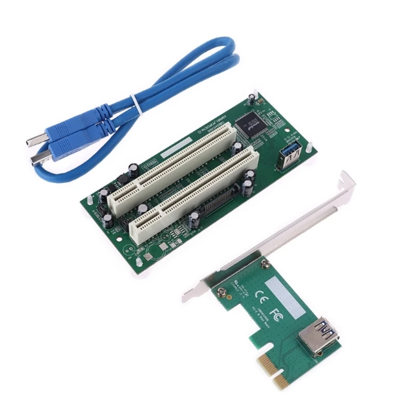 

2023 Новинка PCI-Express к PCI-адаптеру PCIe к двойному Pci слоту расширения карты USB3.0 плата расширения преобразователь PCIE x1 на x16