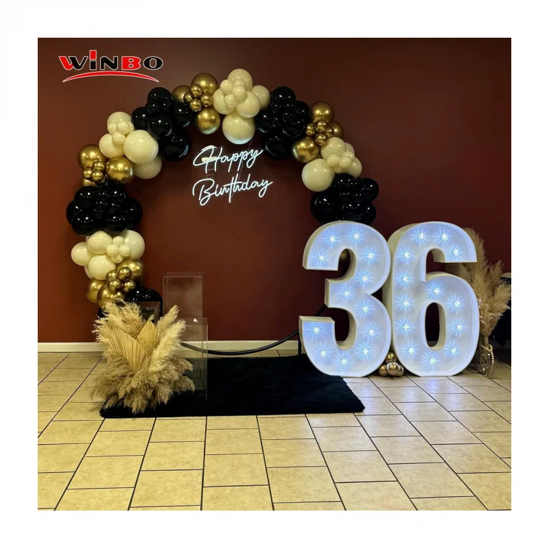 (customized)Winbo Customized Waterproof Light Up Numbers Sign NO MOQ Large Led Light Up lights Marquee Letter