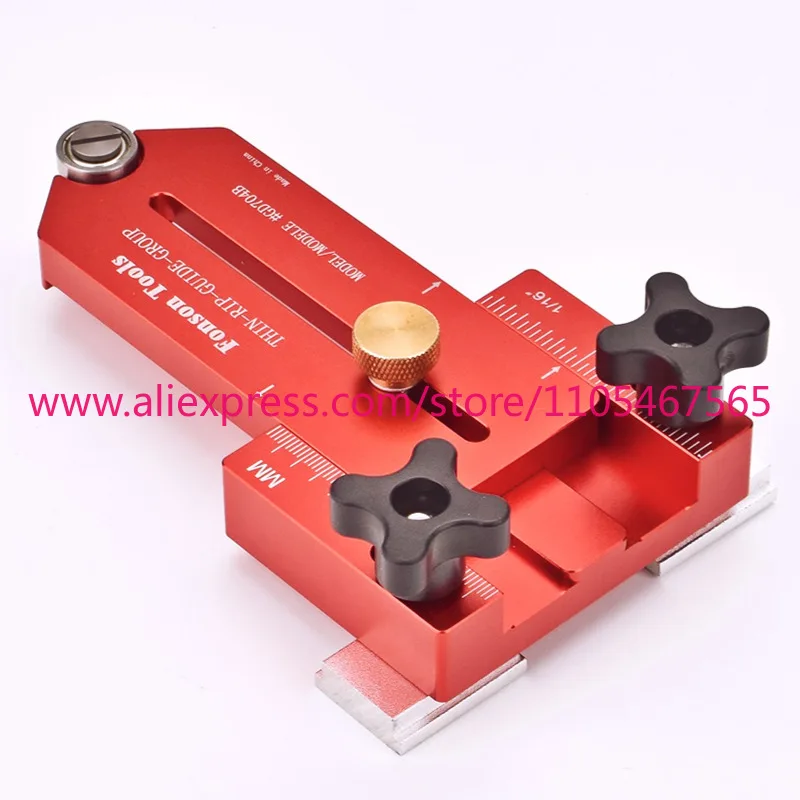 

Woodworking Table Saw Fast Cutting Safety Stock Guide Rail Table T Track Feather Plate Adjustable Position Fixing Tool